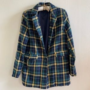 HEARTBREAK - Plaid Blazer